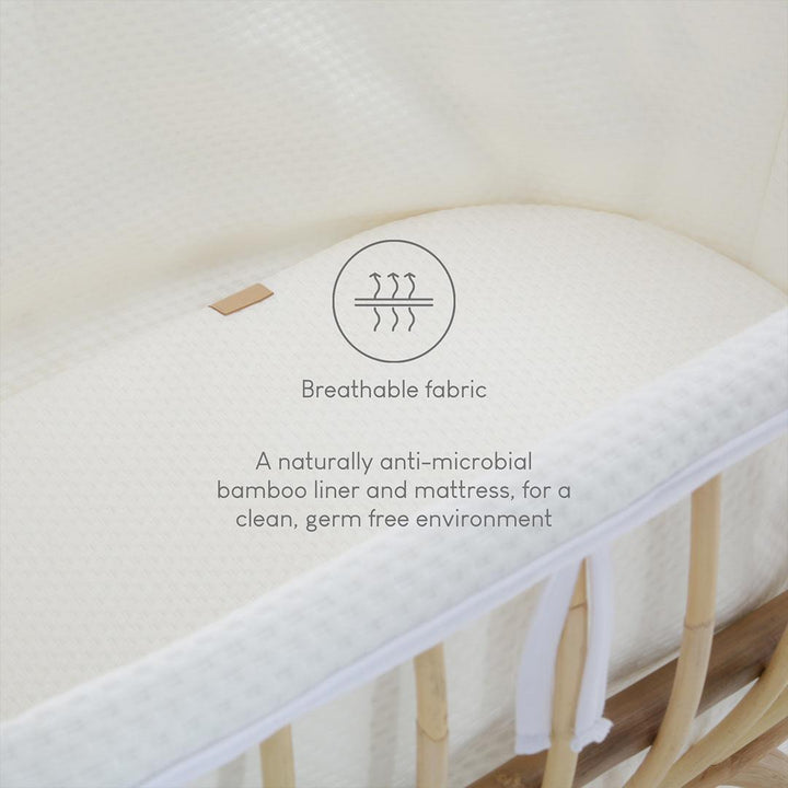 CuddleCo Aria Crib - Rattan-Cribs-Rattan- | Natural Baby Shower