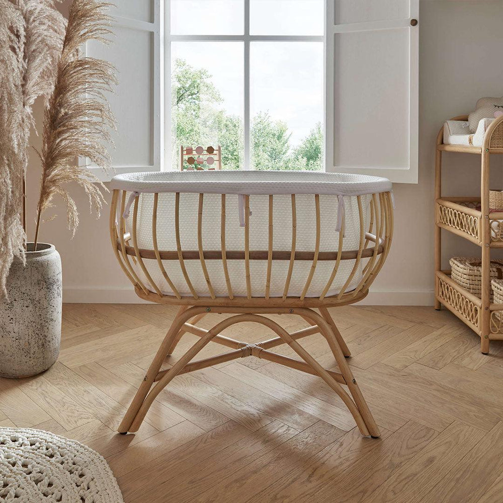 CuddleCo Aria Crib - Rattan-Cribs-Rattan- | Natural Baby Shower