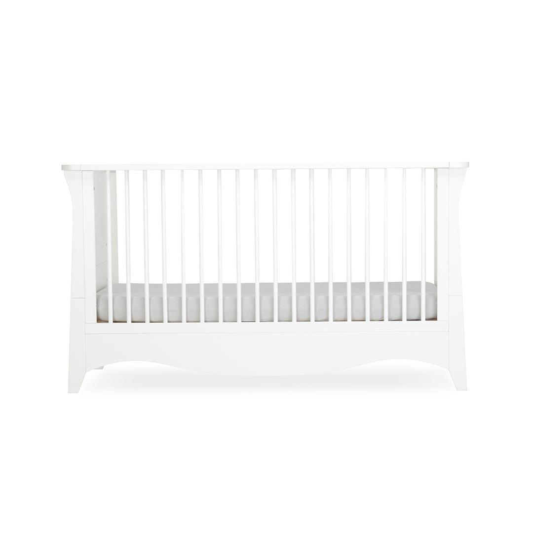 CuddleCo Clara 2 Piece Set 3-Drawer Dresser + Cot Bed - White-Nursery Sets- | Natural Baby Shower