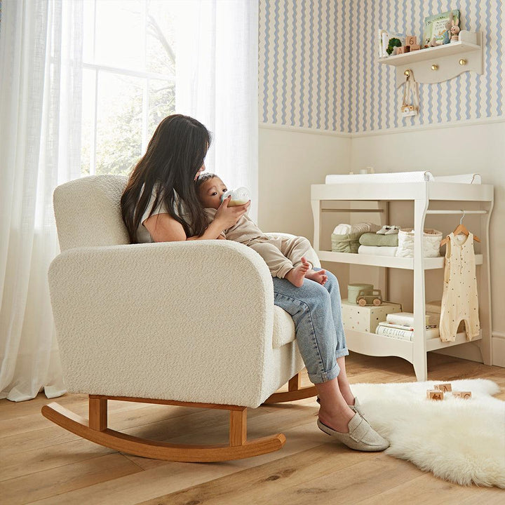 CuddleCo Etta Nursing Chair - Boucle Off White-Feeding Chairs-Off White- | Natural Baby Shower