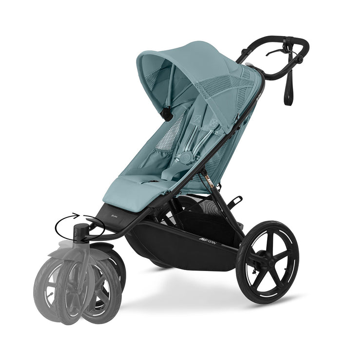 CYBEX Avi Spin Stroller - Stormy Blue-Strollers-Stormy Blue- | Natural Baby Shower