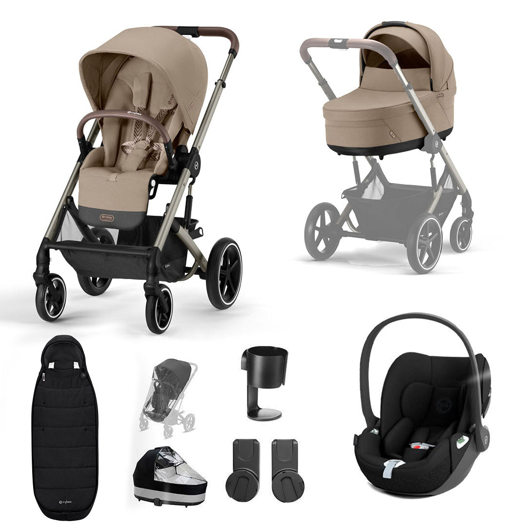 CYBEX Balios S Lux + Cloud T Luxury Bundle - Almond Beige