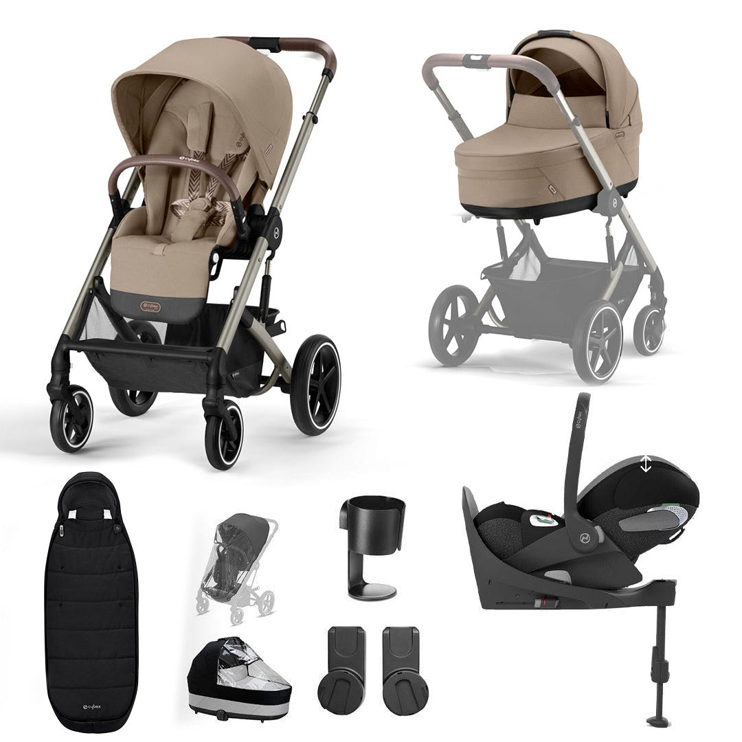 CYBEX Balios S Lux + Cloud T Luxury Bundle - Almond Beige