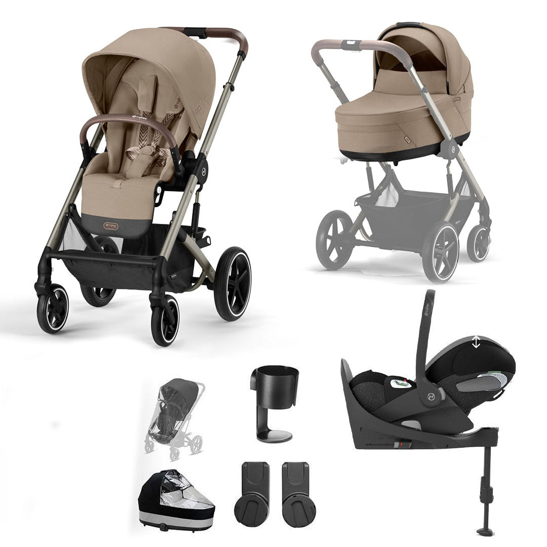 CYBEX Balios S Lux + Cloud T Luxury Bundle - Almond Beige