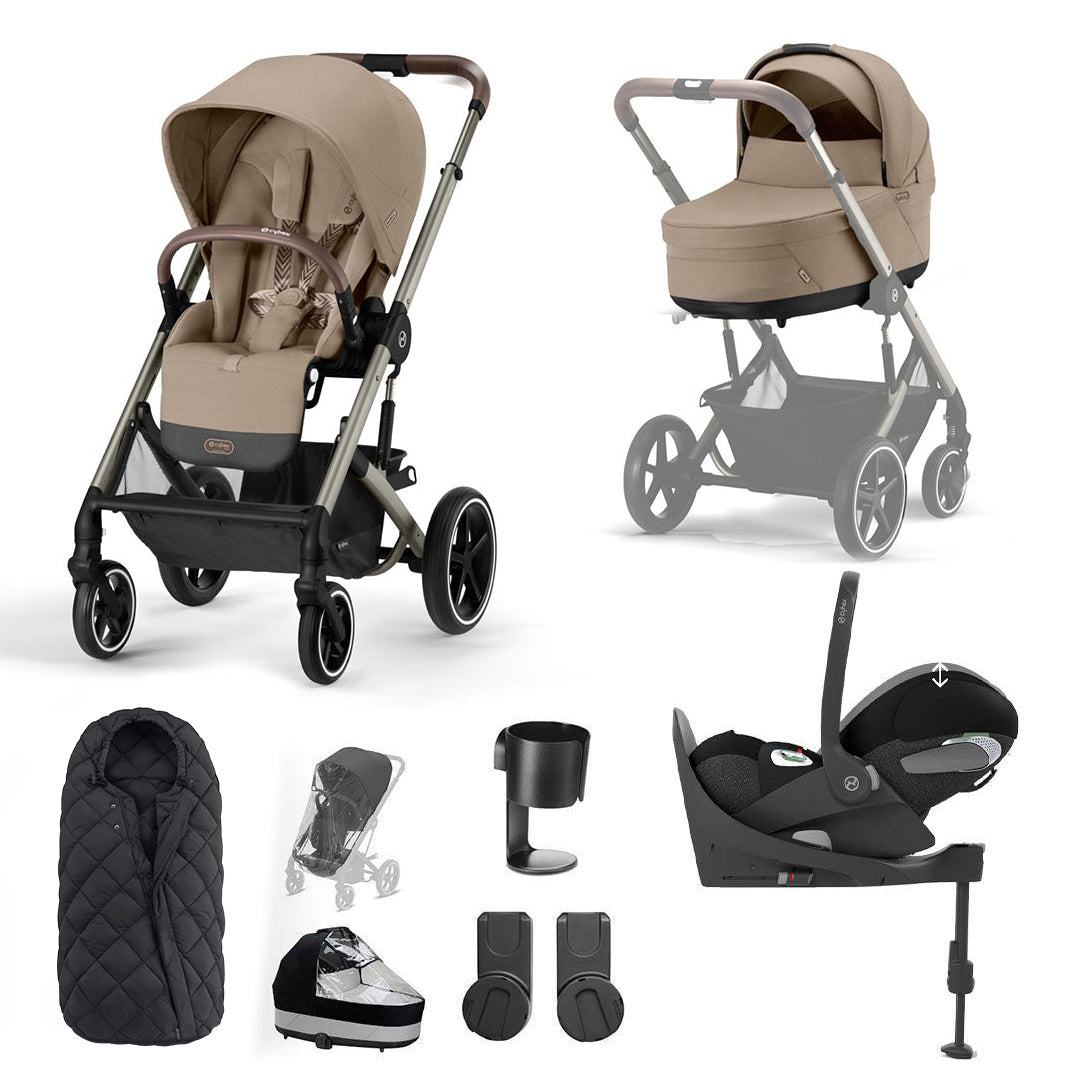 CYBEX Balios S Lux + Cloud T Luxury Bundle - Almond Beige