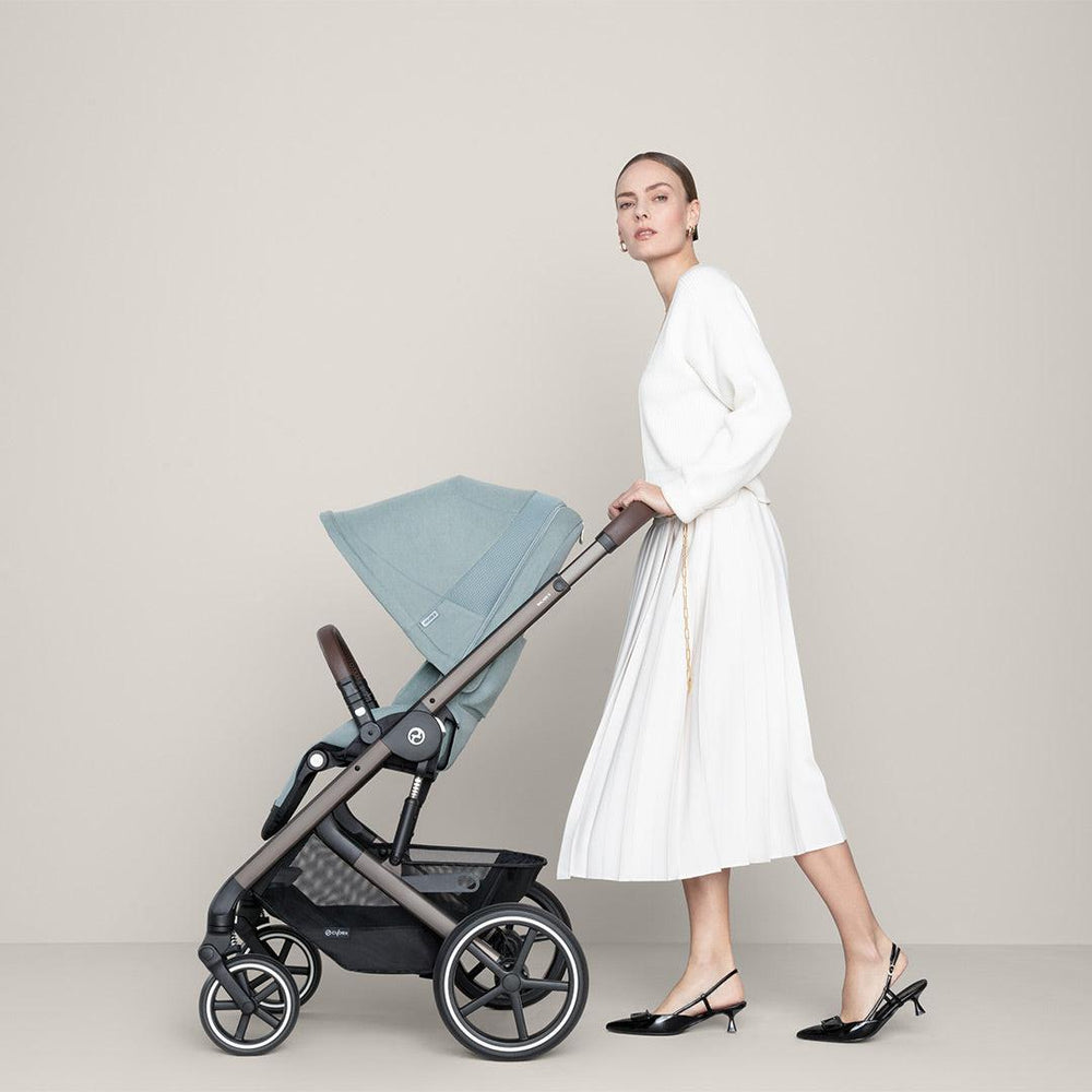 Outlet - CYBEX Balios S Lux Pushchair - Seashell Beige - Taupe-Strollers-Seashell Beige-Taupe | Natural Baby Shower