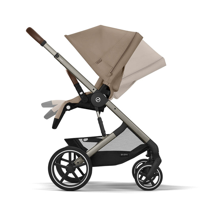 Cybex Balios S Lux Pushchair - Almond Beige-Strollers-Almond Beige-Taupe | Natural Baby Shower