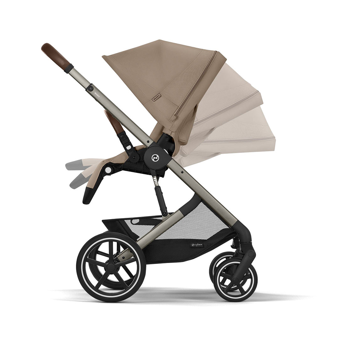 Cybex Balios S Lux Pushchair - Almond Beige-Strollers-Almond Beige-Taupe | Natural Baby Shower