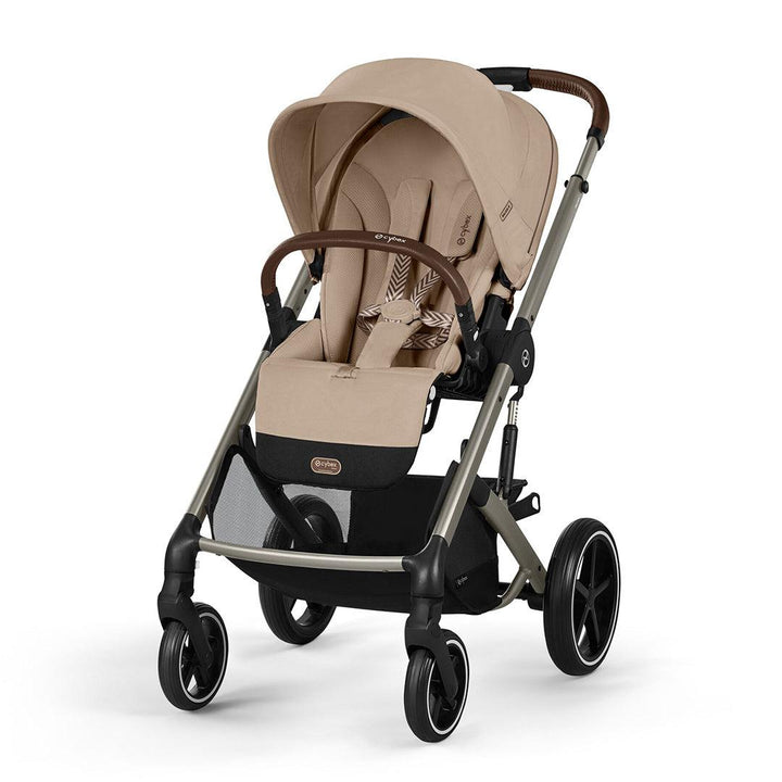 Cybex Balios S Lux Pushchair - Almond Beige-Strollers-Almond Beige-Taupe | Natural Baby Shower