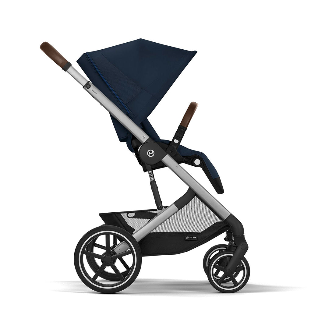 Cybex Balios S Lux Pushchair - Ocean Blue-Strollers-Ocean Blue-Silver | Natural Baby Shower