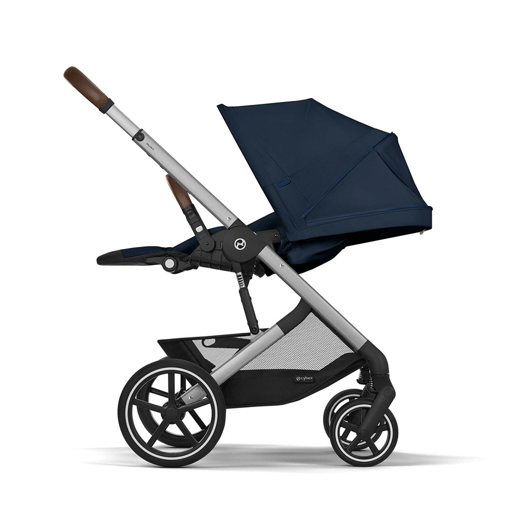 Cybex Balios S Lux Pushchair - Ocean Blue-Strollers-Ocean Blue-Silver | Natural Baby Shower