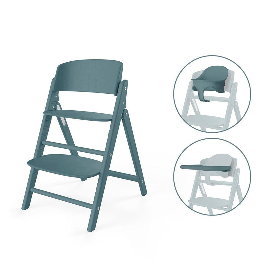 CYBEX Click & Fold 3 In 1 Highchair - Stone Blue-Highchairs-Stone Blue- | Natural Baby Shower