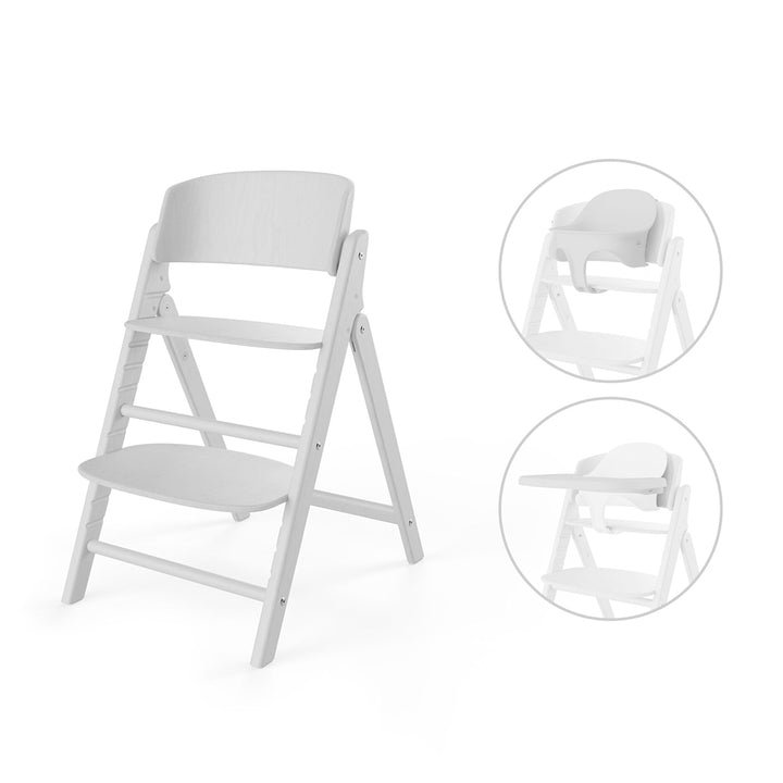 CYBEX Click & Fold 3 In 1 Highchair - White-Highchairs-White- | Natural Baby Shower