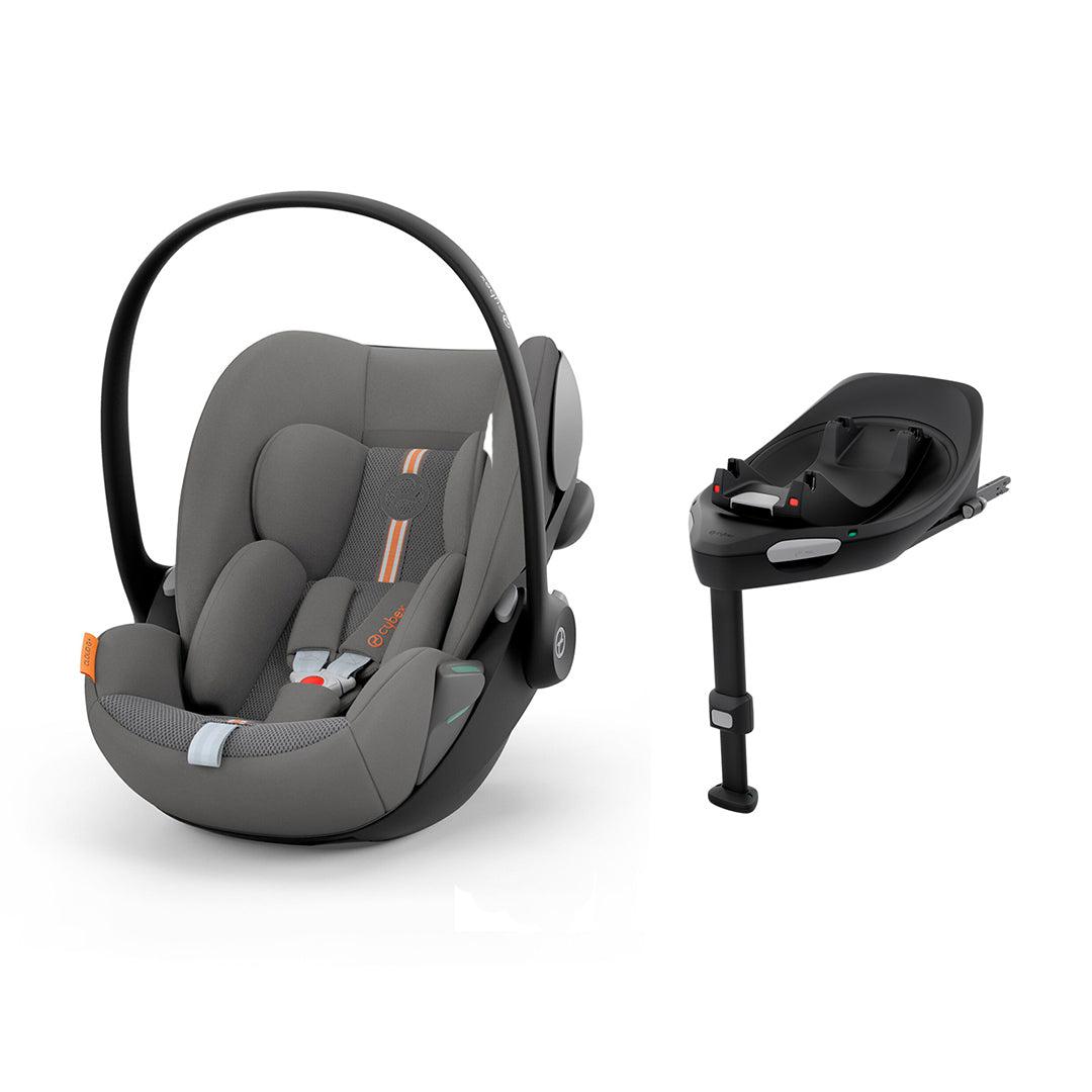 CYBEX Cloud G i-Size Plus Car Seat - Lava Grey-Car Seats-Lava Grey-With Base | Natural Baby Shower