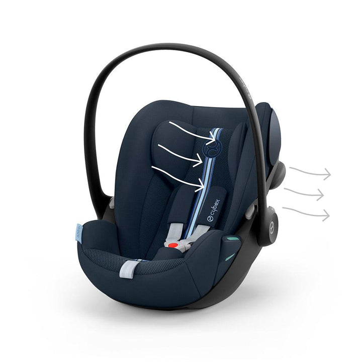 CYBEX Cloud G i-Size Plus Car Seat - Ocean Blue-Car Seats-Ocean Blue-No Base | Natural Baby Shower