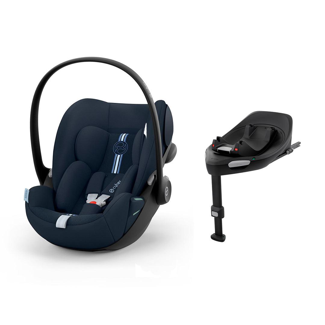 CYBEX Cloud G i-Size Plus Car Seat - Ocean Blue-Car Seats-Ocean Blue-With Base | Natural Baby Shower