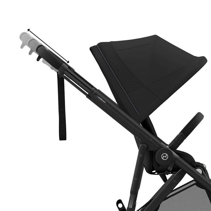 CYBEX e-Gazelle S Pushchair - Moon Black-Strollers-Moon Black- | Natural Baby Shower