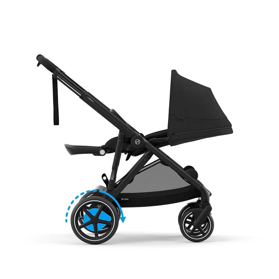 CYBEX e-Gazelle S Pushchair - Moon Black-Strollers-Moon Black- | Natural Baby Shower