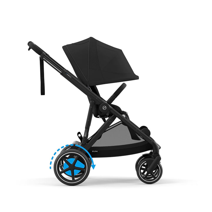 CYBEX e-Gazelle S Pushchair - Moon Black-Strollers-Moon Black- | Natural Baby Shower