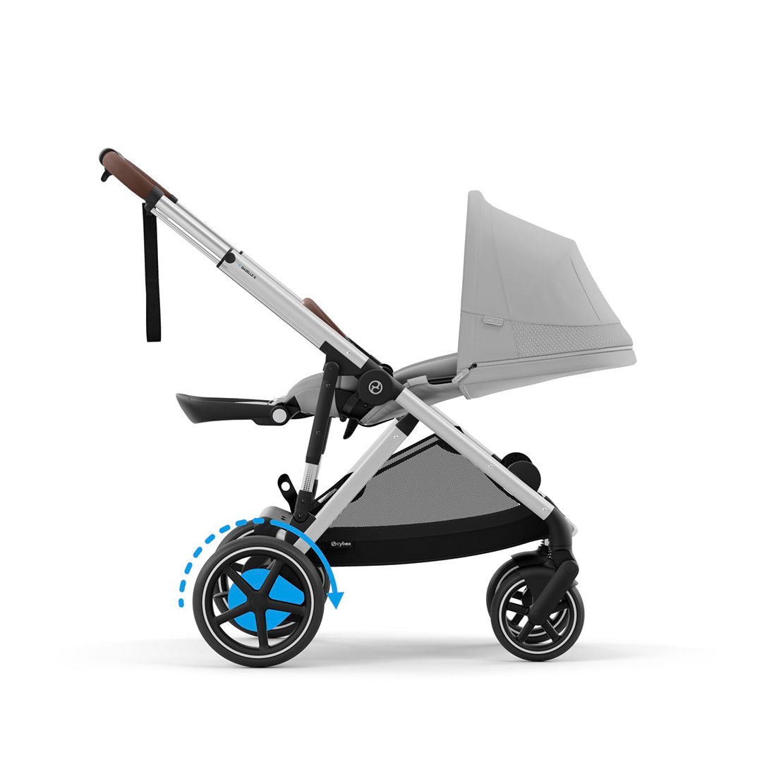 CYBEX e-Gazelle S Pushchair - Stone Grey-Strollers-Stone Grey- | Natural Baby Shower