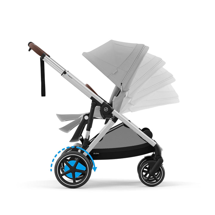 CYBEX e-Gazelle S Pushchair - Stone Grey-Strollers-Stone Grey- | Natural Baby Shower