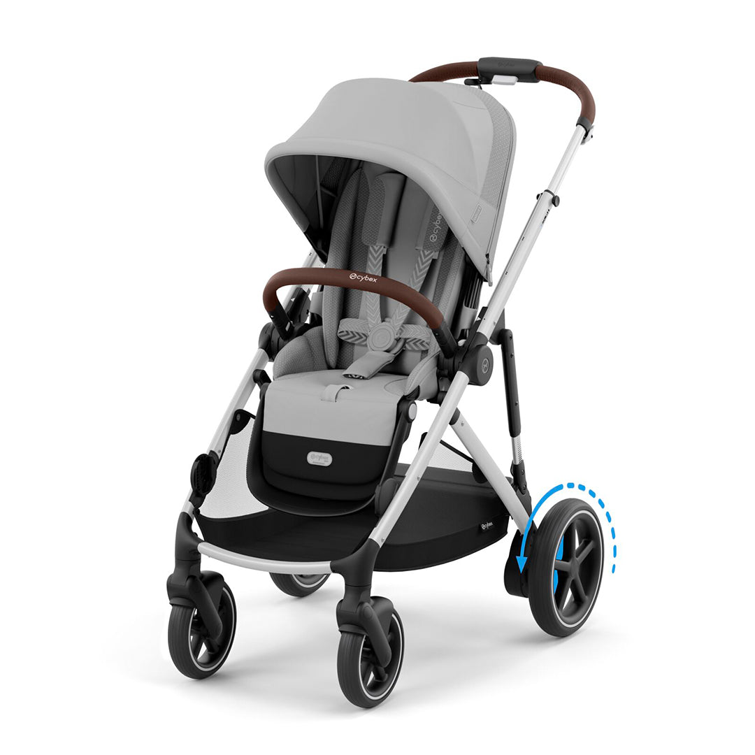 CYBEX e-Gazelle S Pushchair - Stone Grey-Strollers-Stone Grey- | Natural Baby Shower