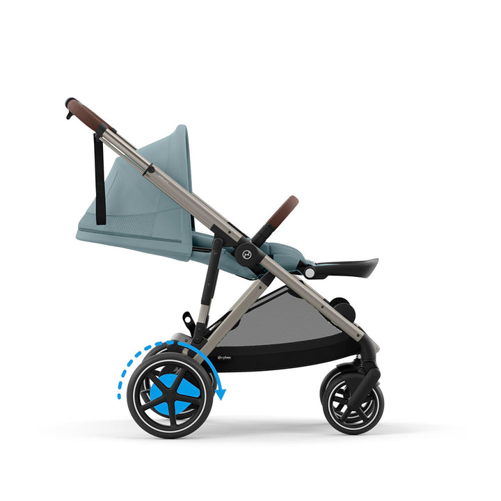 CYBEX e-Gazelle S Pushchair - Stormy Blue-Strollers-Stormy Blue- | Natural Baby Shower