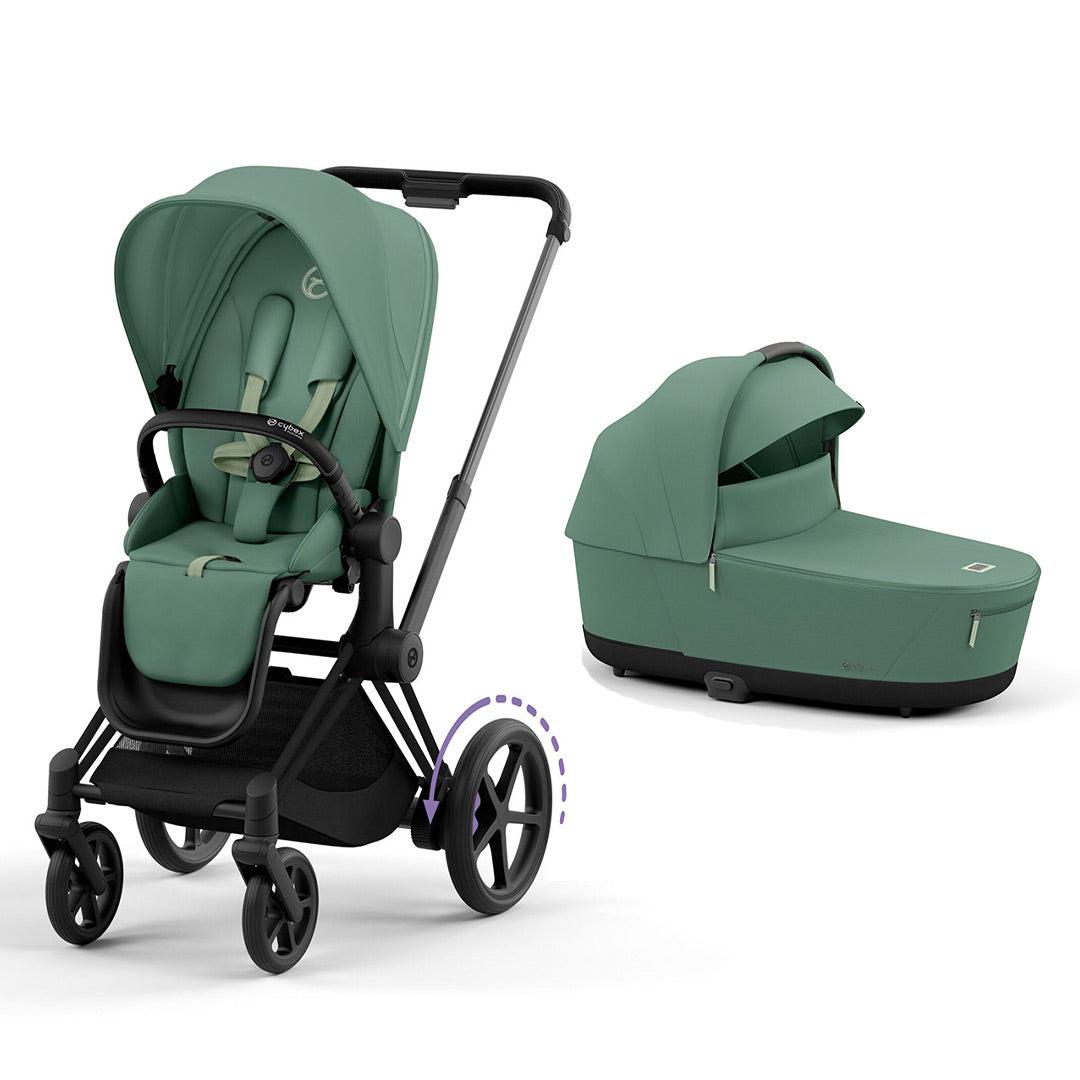 CYBEX e Priam Pushchair Leaf Green Natural Baby Shower