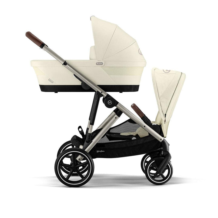 CYBEX Gazelle S + Cloud T Luxury Bundle - Seashell Beige-Travel Systems-No Base-SNOGGA Footmuff | Natural Baby Shower