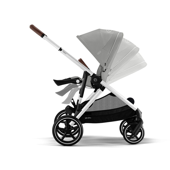 CYBEX Gazelle S Pushchair - Stone Grey - Silver-Strollers-Stone Grey-Silver | Natural Baby Shower