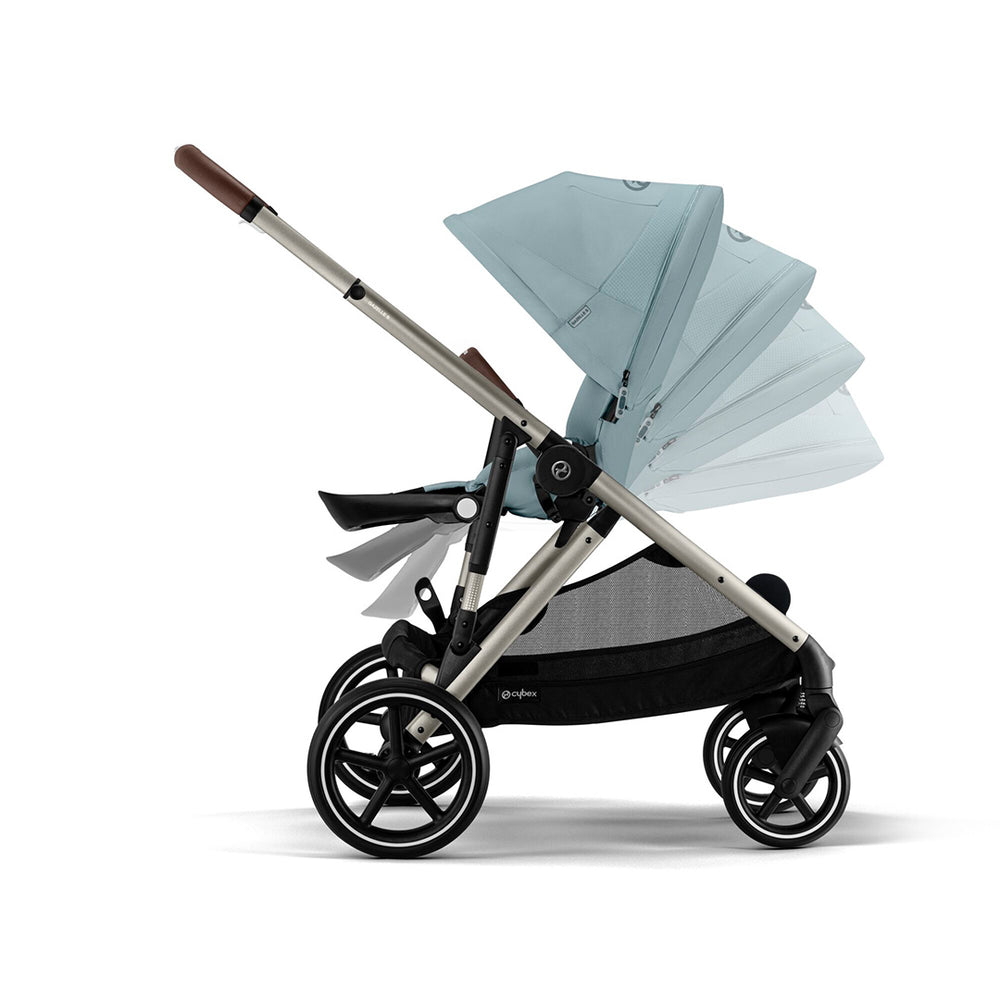 CYBEX Gazelle S Pushchair - Stormy Blue - Taupe-Strollers-Stormy Blue-Taupe | Natural Baby Shower