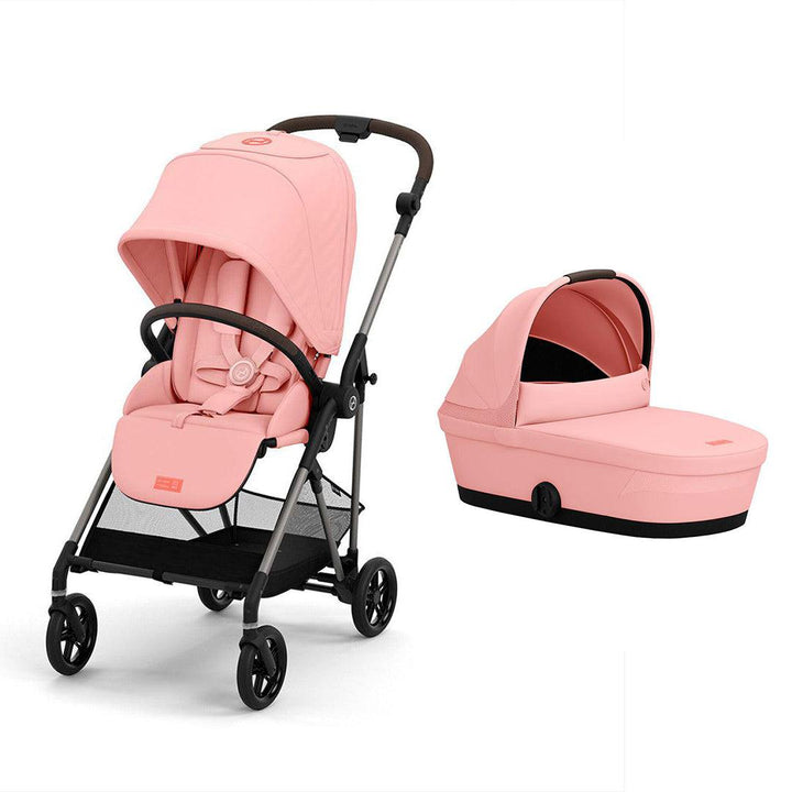 CYBEX Melio Pushchair 2023 - Hibiscus Red-Strollers-Hibiscus Red-With Carrycot | Natural Baby Shower