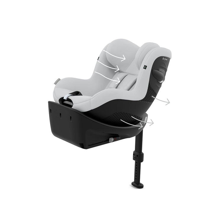 CYBEX Sirona Gi i-Size Car Seat - Fog Grey-Car Seats-Fog Grey- | Natural Baby Shower