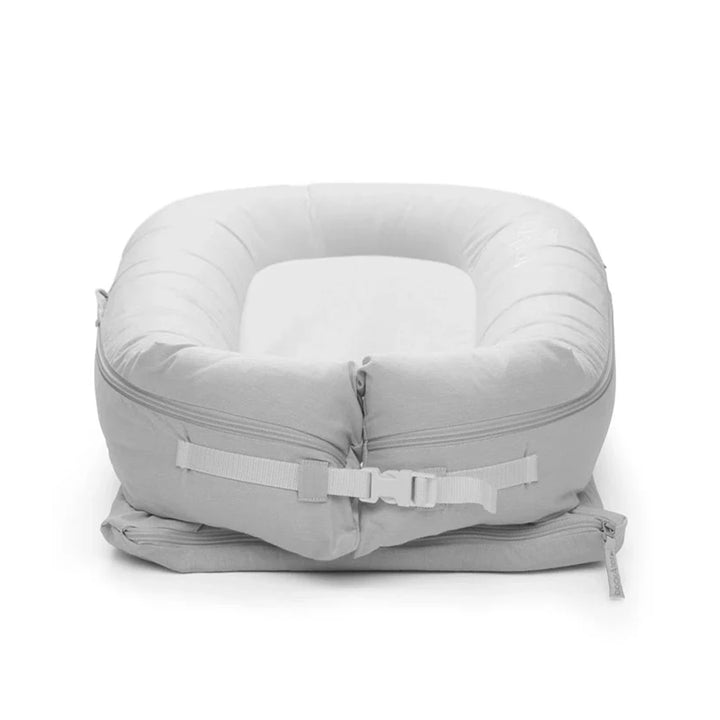 DockATot Deluxe+ Dock - Fog Grey Chambray-Baby Nests- | Natural Baby Shower