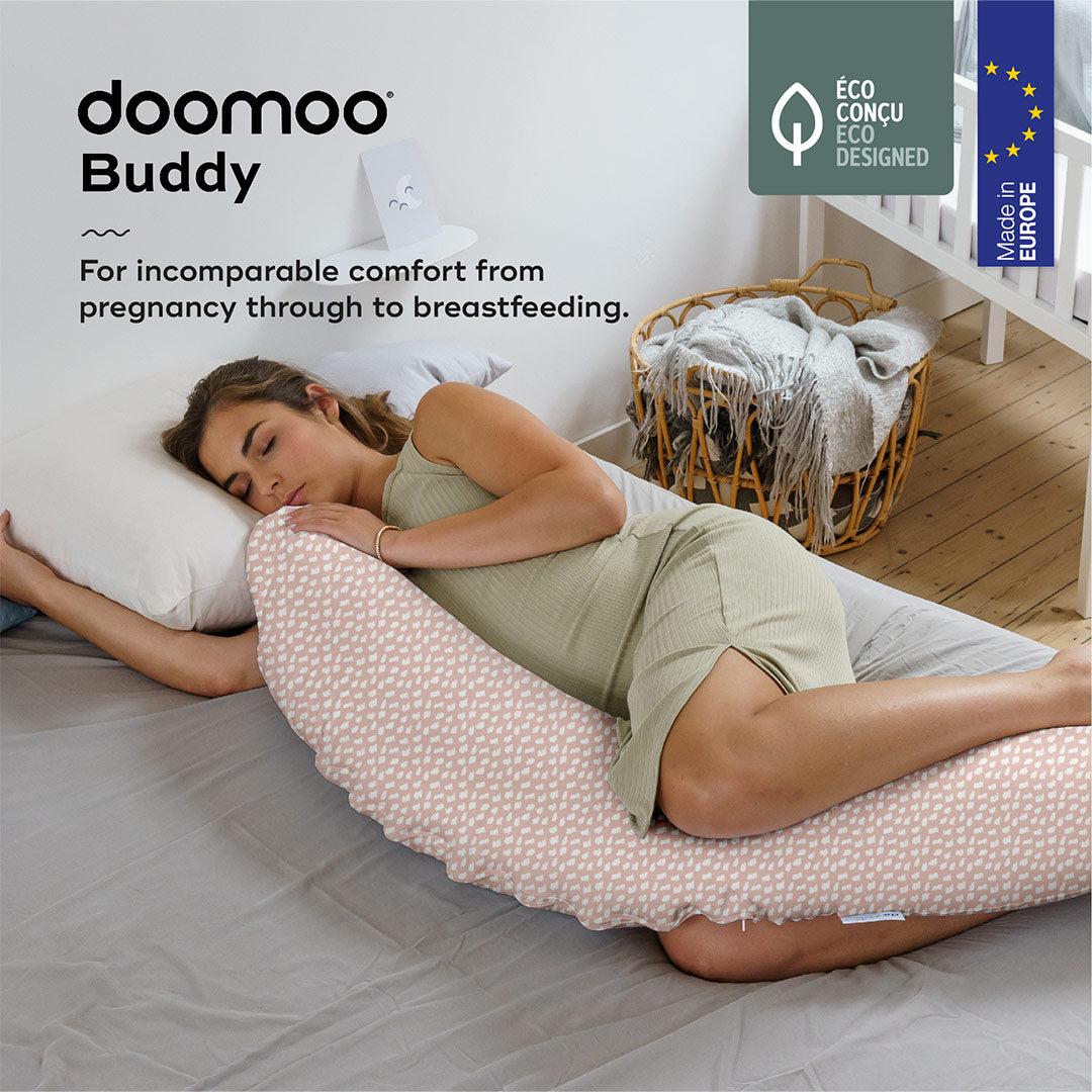 Doomoo Buddy Maternity Pillow - Cloudy Pink-Pregnancy Pillows-Cloudy Pink- | Natural Baby Shower