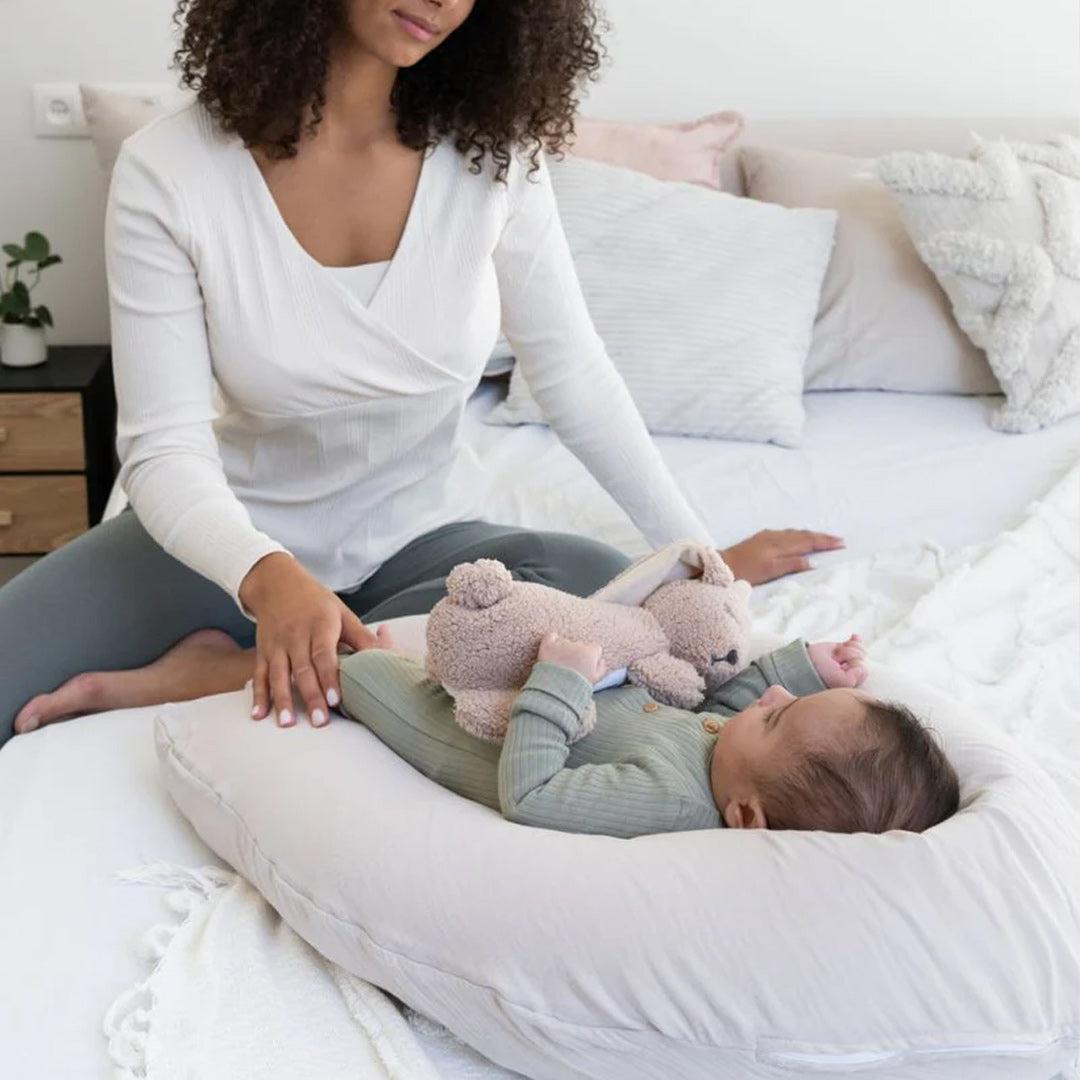 Doomoo Comfy Big Maternity Pillow - Almond-Pregnancy Pillows-Almond- | Natural Baby Shower