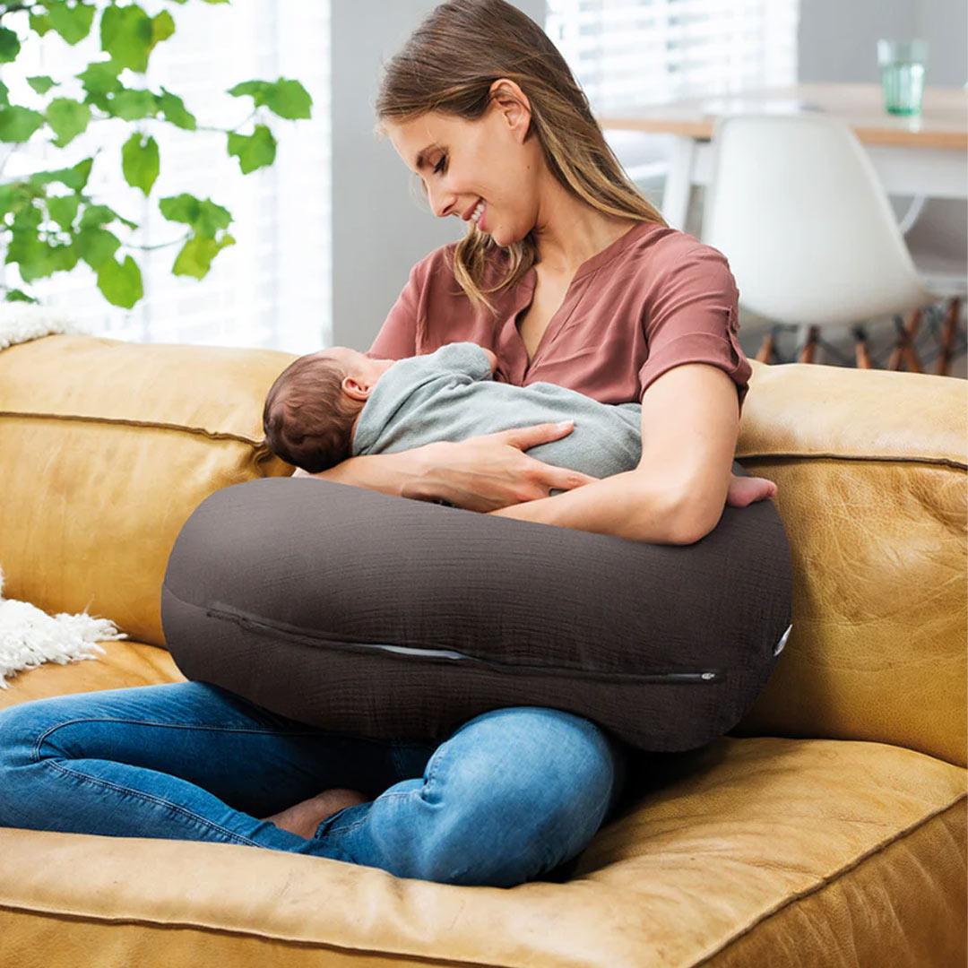 Doomoo Comfy Big Maternity Pillow - Grey-Pregnancy Pillows-Grey- | Natural Baby Shower