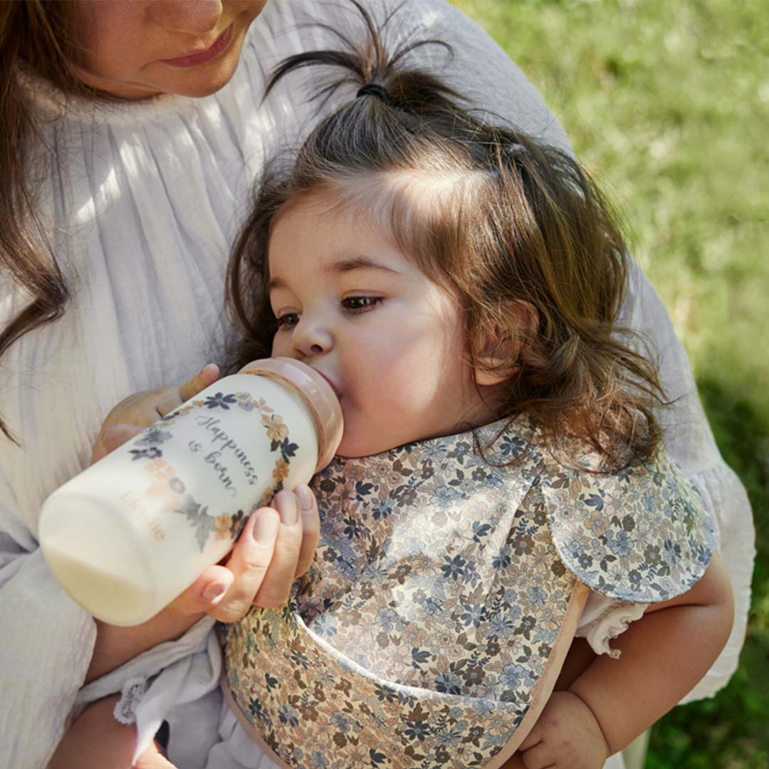 Elodie Details Baby Bib - Blue Garden Light-Bibs-Blue Garden Light- | Natural Baby Shower