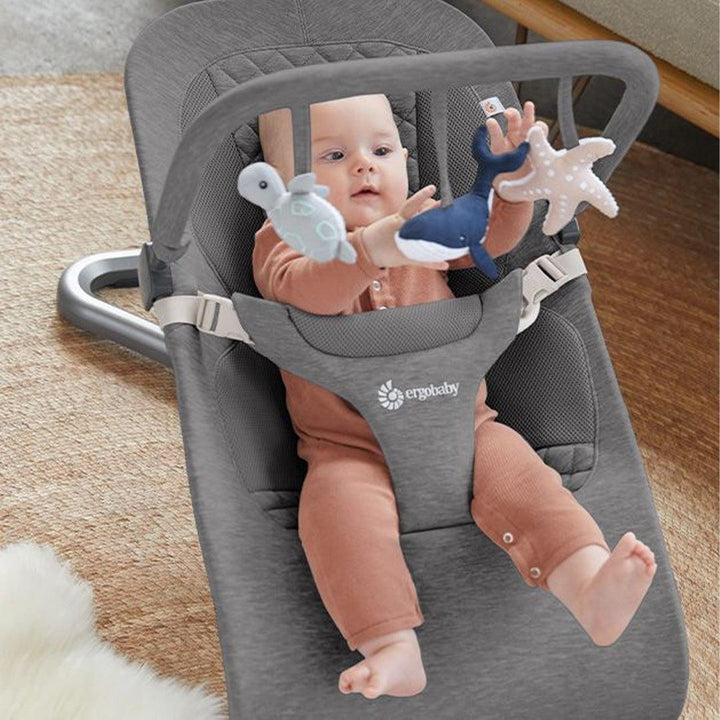 Ergobaby Evolve Bouncer Toy Bar - Charcoal Grey-Baby Bouncer Toy Bars- | Natural Baby Shower