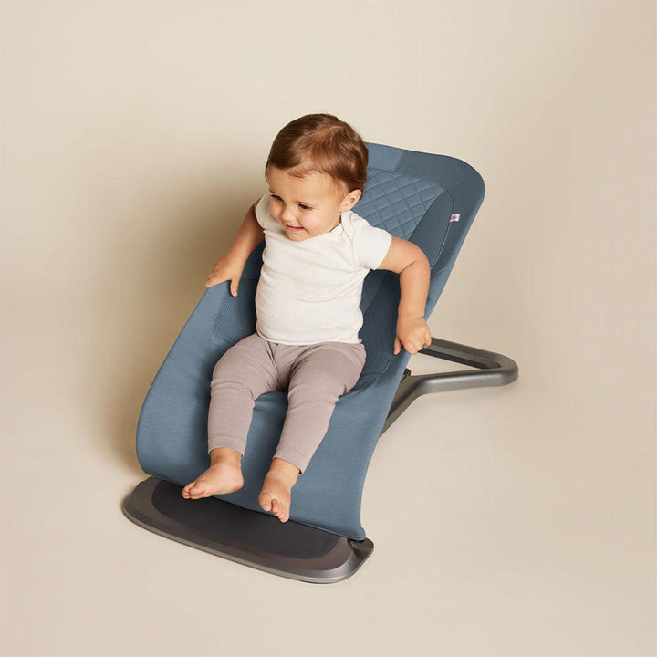 Ergobaby Evolve Baby Bouncer - Oxford Blue-Baby Bouncers-Oxford Blue- | Natural Baby Shower