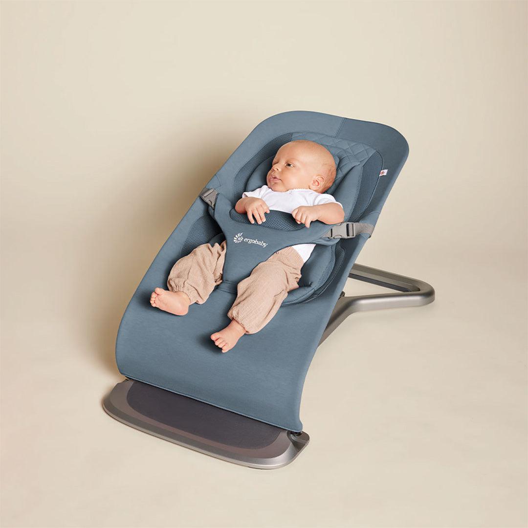 Ergobaby Evolve Baby Bouncer - Oxford Blue-Baby Bouncers-Oxford Blue- | Natural Baby Shower