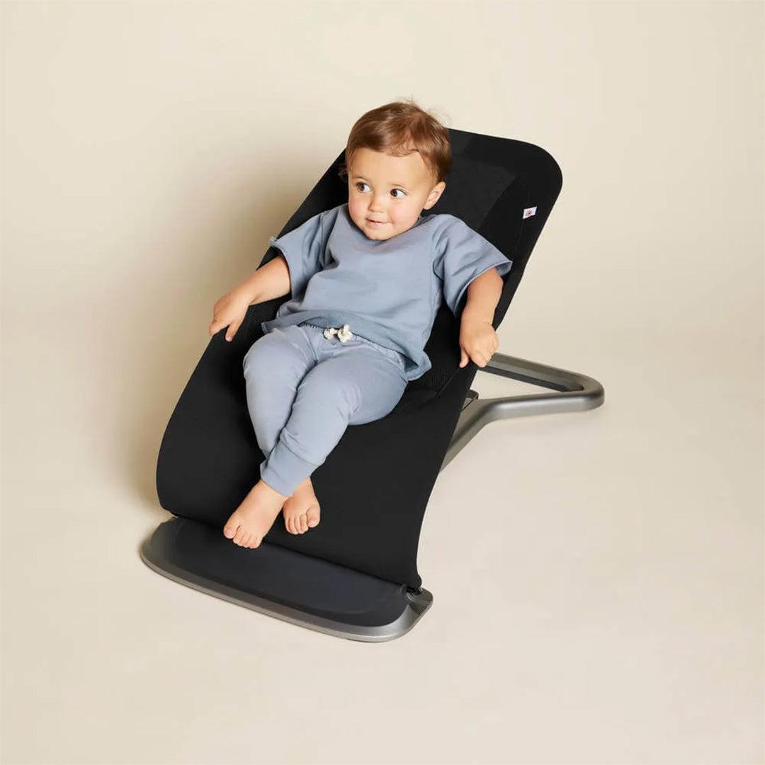 Ergobaby Evolve Baby Bouncer - Onyx Black-Baby Bouncers-Onyx Black-None | Natural Baby Shower