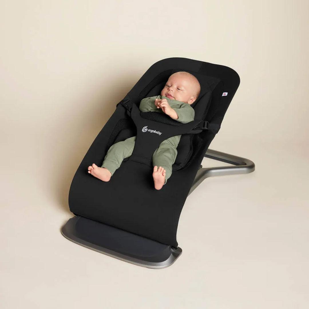 Ergobaby Evolve Baby Bouncer - Onyx Black-Baby Bouncers-Onyx Black-None | Natural Baby Shower