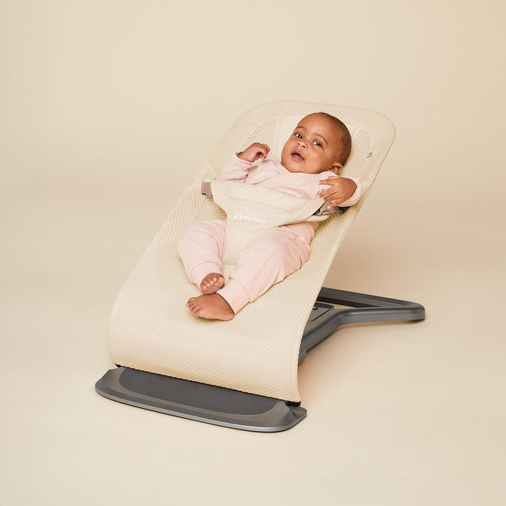 Ergobaby Evolve Mesh Baby Bouncer - Cream-Baby Bouncers-Cream- | Natural Baby Shower