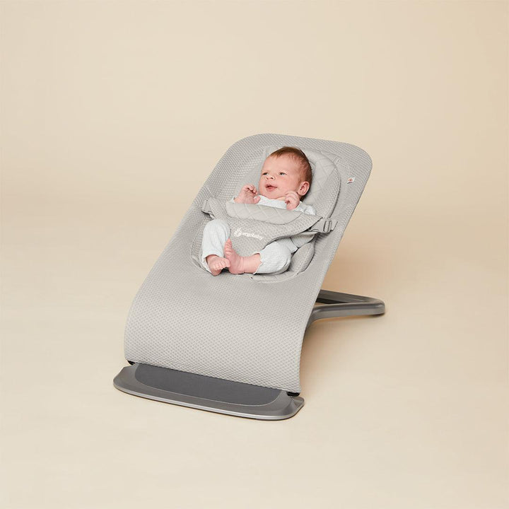 Ergobaby Evolve Mesh Baby Bouncer - Light Grey-Baby Bouncers-Light Grey- | Natural Baby Shower