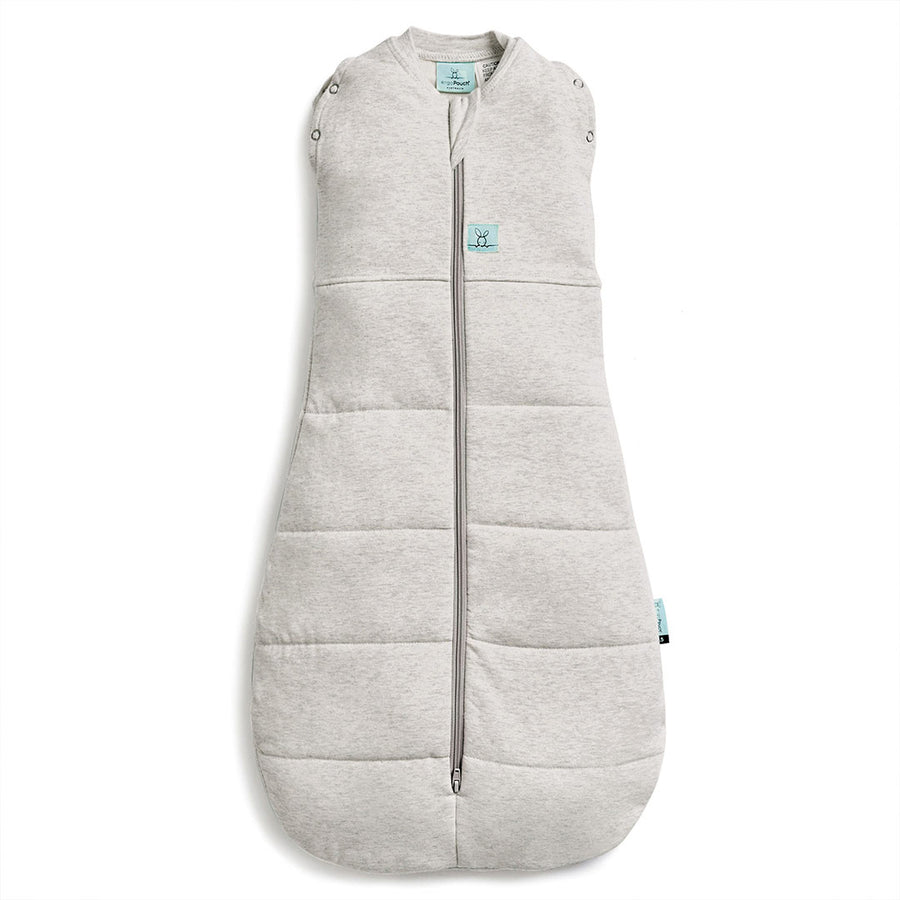 ergoPouch Organic Winter Cocoon Swaddle Sleeping Bag - Grey Marle - 2.5 TOG-Sleepsack Swaddles-Grey Marle-0-3m | Natural Baby Shower