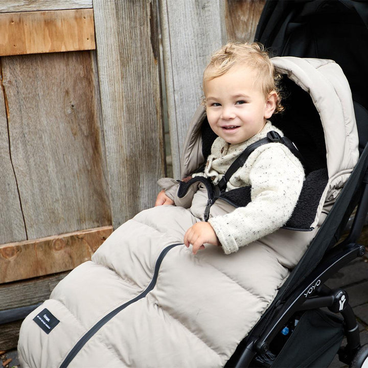 Finnson Alma Eco Universal Pram Footmuff - Taupe-Footmuffs-Taupe- | Natural Baby Shower