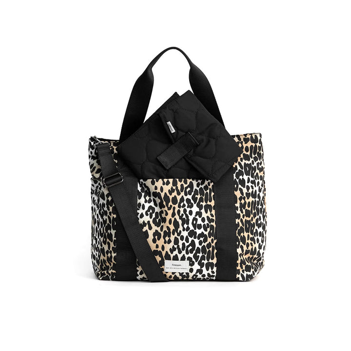 Finnson Selby Eco Changing Bag with Changing Mat - Leopard-Changing Bags-Leopard- | Natural Baby Shower