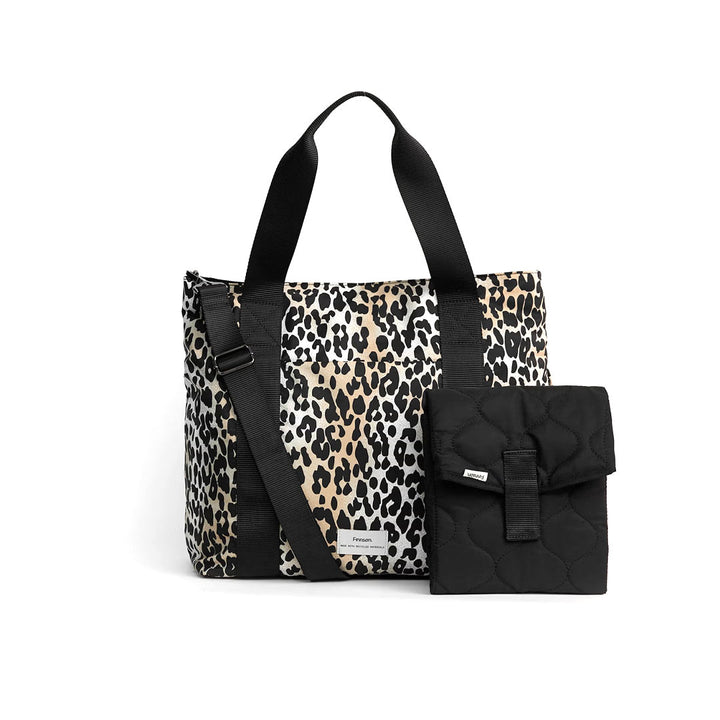 Finnson Selby Eco Changing Bag with Changing Mat - Leopard-Changing Bags-Leopard- | Natural Baby Shower