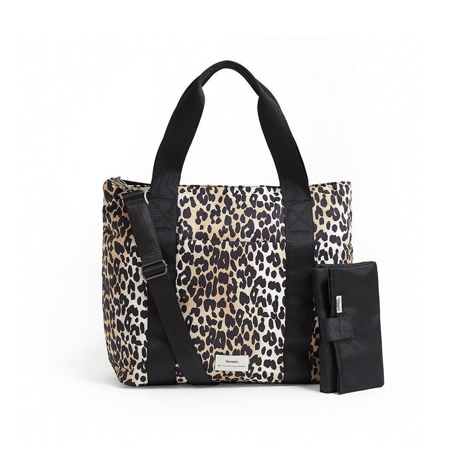 Finnson Selby Eco Changing Bag with Changing Mat - Leopard-Changing Bags-Leopard- | Natural Baby Shower